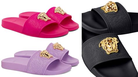 gold versace slides fake|versace shoes scam.